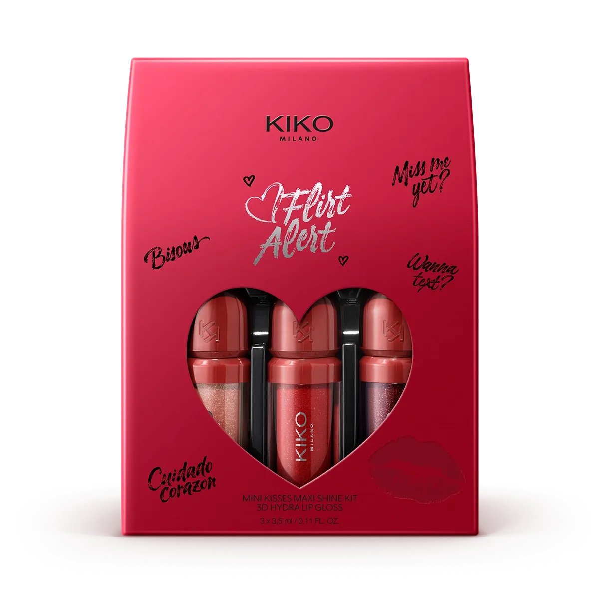 Набор KIKO MILANO flirt alert hydra lip glow